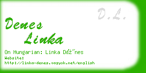 denes linka business card